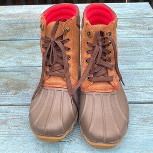 Men sperry topsides boots size 8 in good used condition